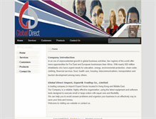 Tablet Screenshot of globaldirect-ltd.com
